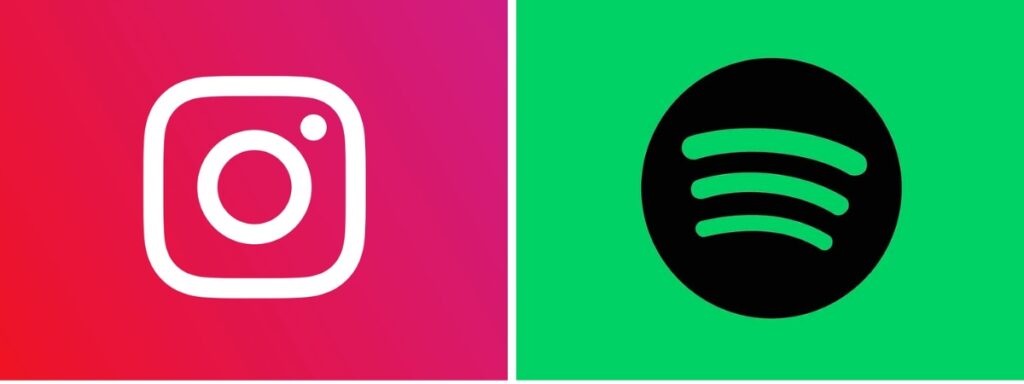 Instagram e Spotify