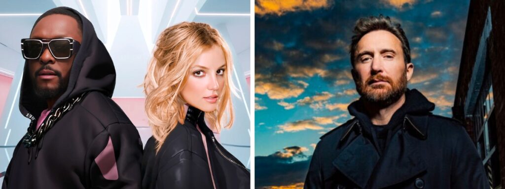 Britney Spears, will.i.am e David Guetta