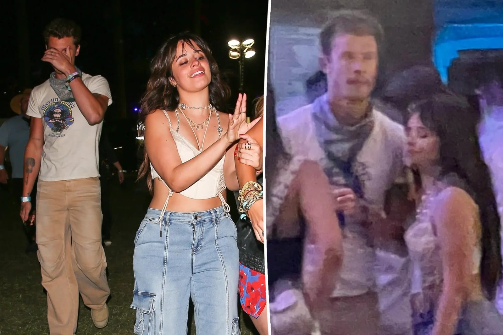 Camila Cabello e o cantor Shawn Mendes são flagrados juntos em final da